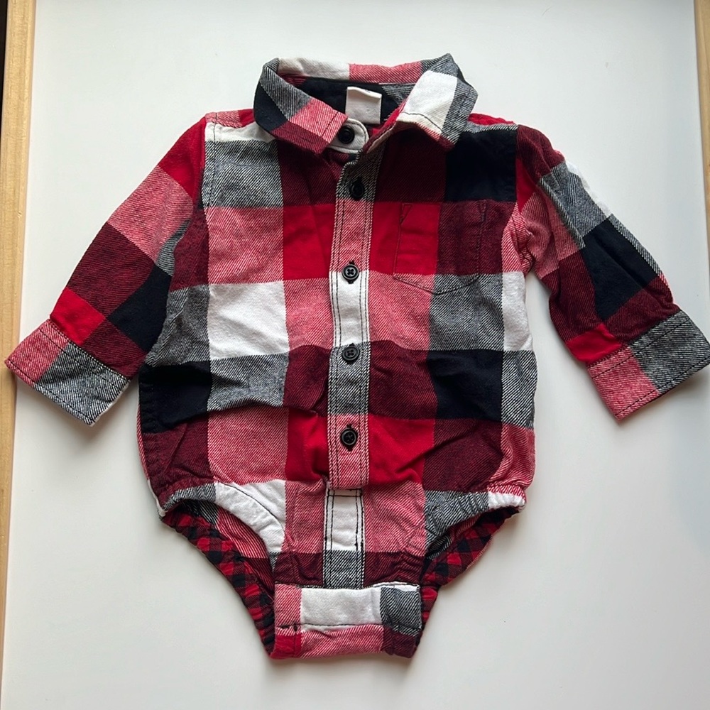 Baby Gap Flannel One-Piece Bodysuit